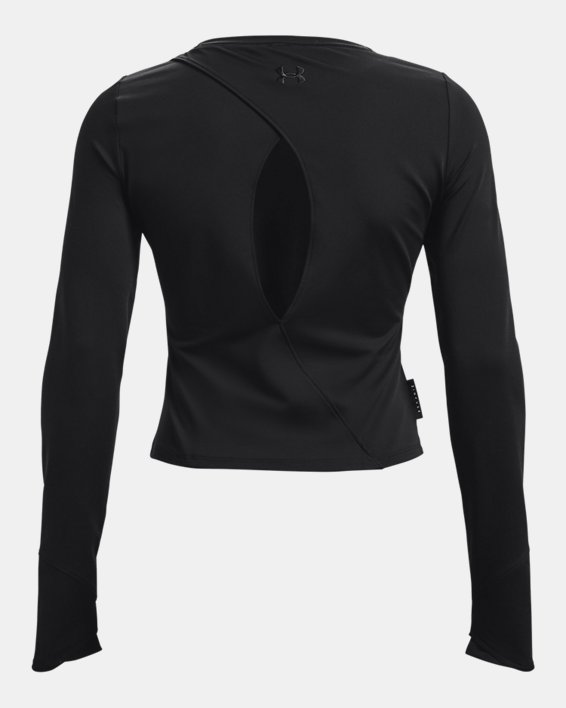 Women's UA HydraFuse Long Sleeve Layer, Black, pdpMainDesktop image number 5